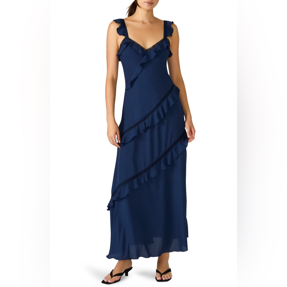 Versailles Ruffle Sleeveless Maxi Dress - Steve Madden